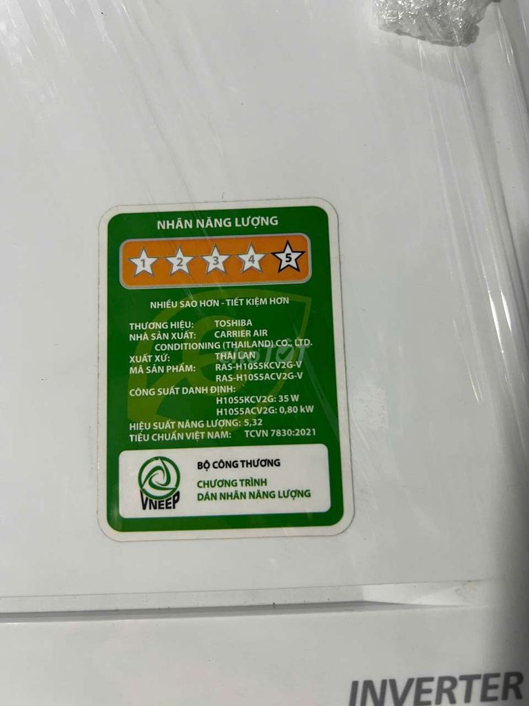 Điều hòa Toshiba RAS-H10S5ACV2G-V. Mua bán Máy lạnh, điều hoà tại Huyện Thanh Oai Hà Nội được đăng bởi Chợ Đồ Cũ Trần Hùng hình 1