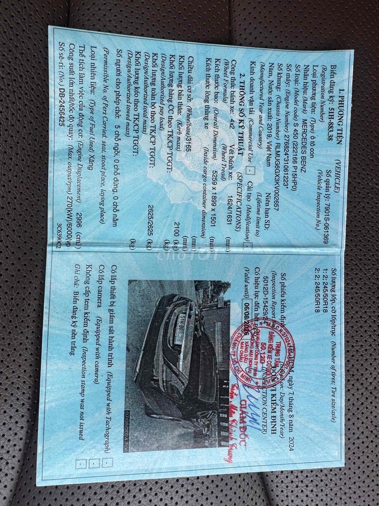 Mercedes Benz S Class 2019 S450 Sản Xuất 2019. Mua bán Ô tô tại Quận Bình Thạnh Tp Hồ Chí Minh được đăng bởi Quốc Duy hình 6