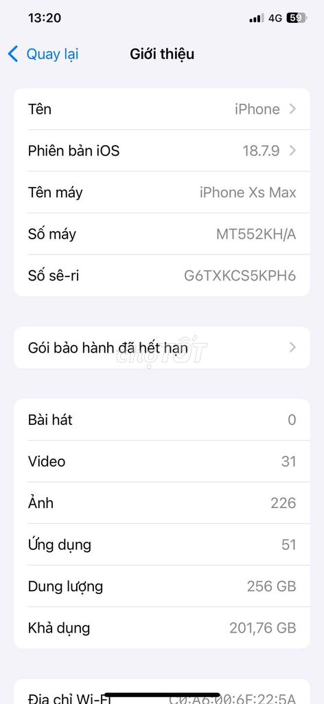 Apple iPhone Xs Max 256GB Vàng hồng. Mua bán Điện thoại tại Huyện Nghĩa Hưng Nam Định được đăng bởi Võ Huyền hình 1