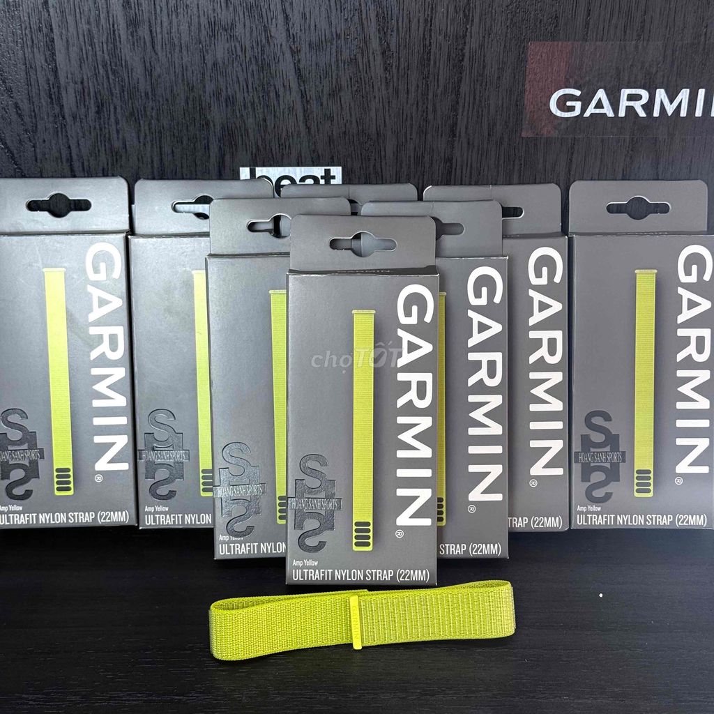 DÂY NYLON ULTRAFIT 22mm GARMIN VÀNG CHANH NEW