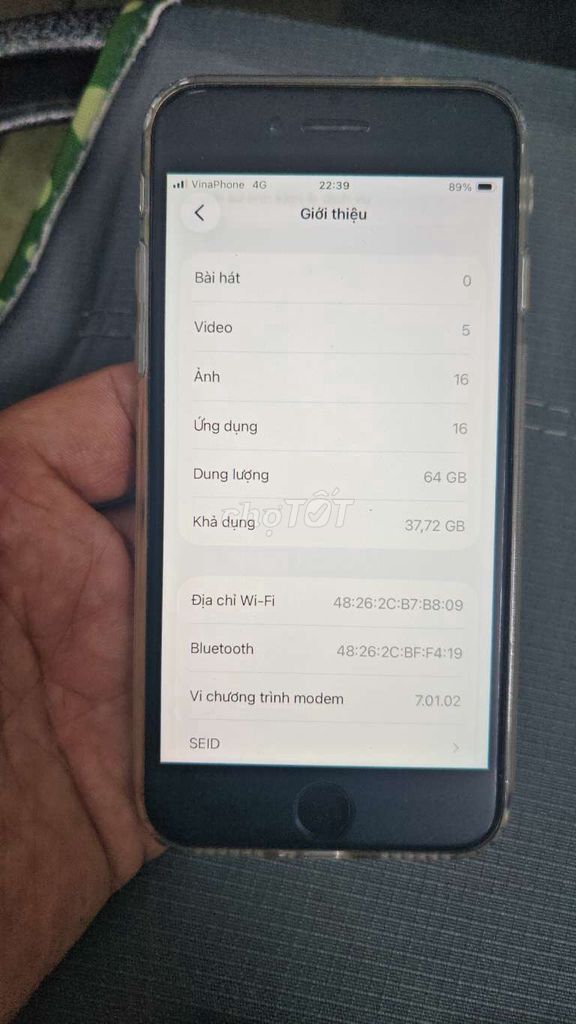 Apple iPhone SE 2020 64GB Trắng. Mua bán Điện thoại tại Quận 5 Tp Hồ Chí Minh được đăng bởi Lê Duy Thanh hình 1