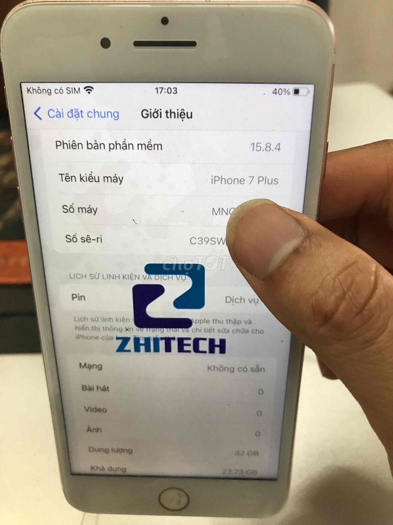 Apple iPhone 7 Plus 32GB Vàng hồng Like New. Mua bán Điện thoại tại Quận Đống Đa Hà Nội được đăng bởi Shop điện thoại cũ hình 1