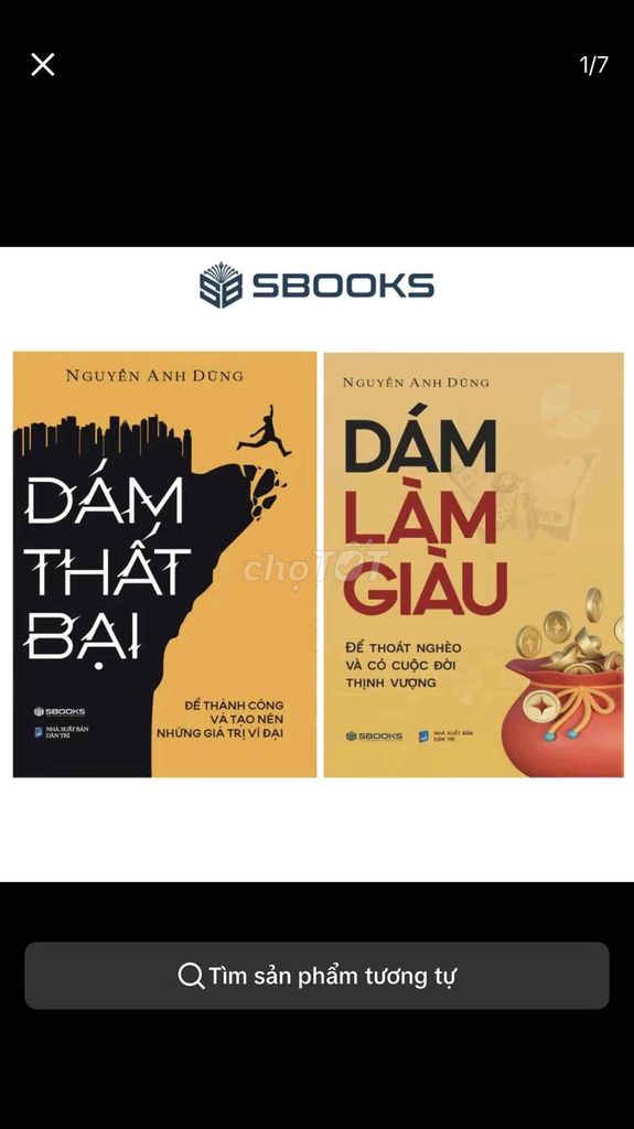 combo 2 cuốn dám làm giàu + giám thất bại