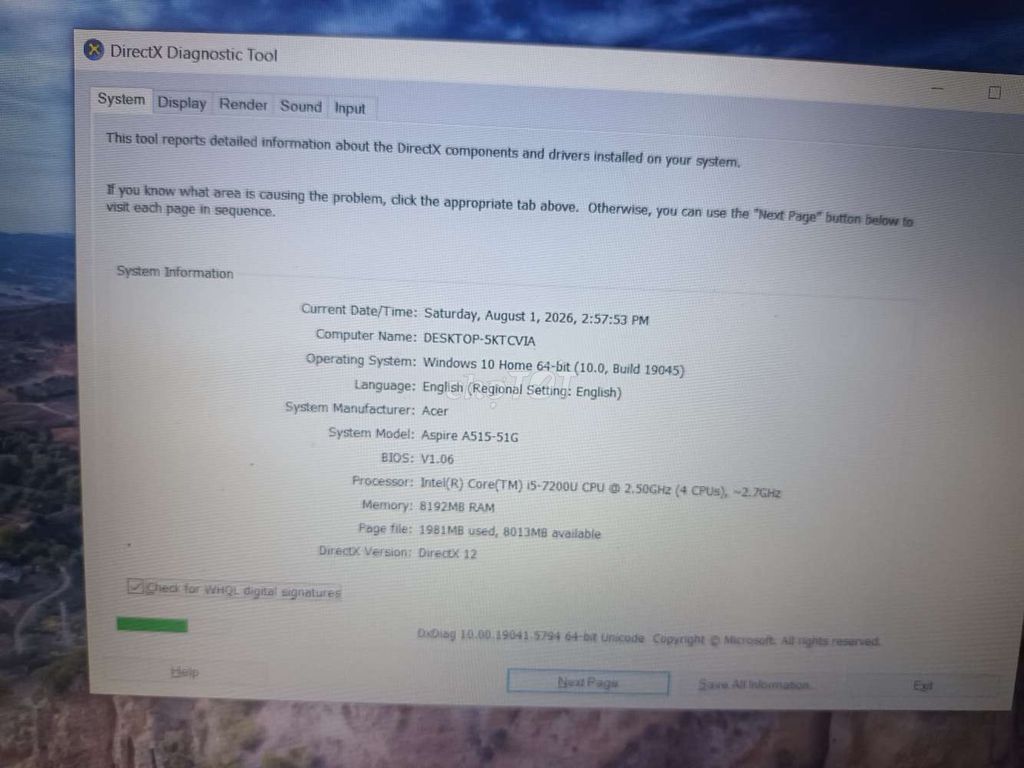 sale rẻ lap Acer  i5-7200U ram8GB/256GB vga 940MX. Mua bán Laptop tại Quận Hải Châu Đà Nẵng được đăng bởi Anh Lý hình 1