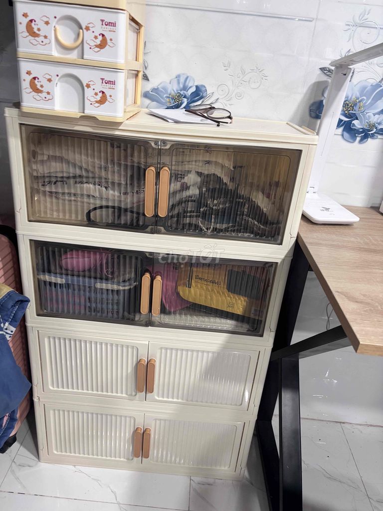 Tủ nhựa 4 tầng màu phối. Mua bán Tủ, kệ gia đình tại Huyện Phong Điền Cần Thơ được đăng bởi Nguyễn Bích Huyền hình 1