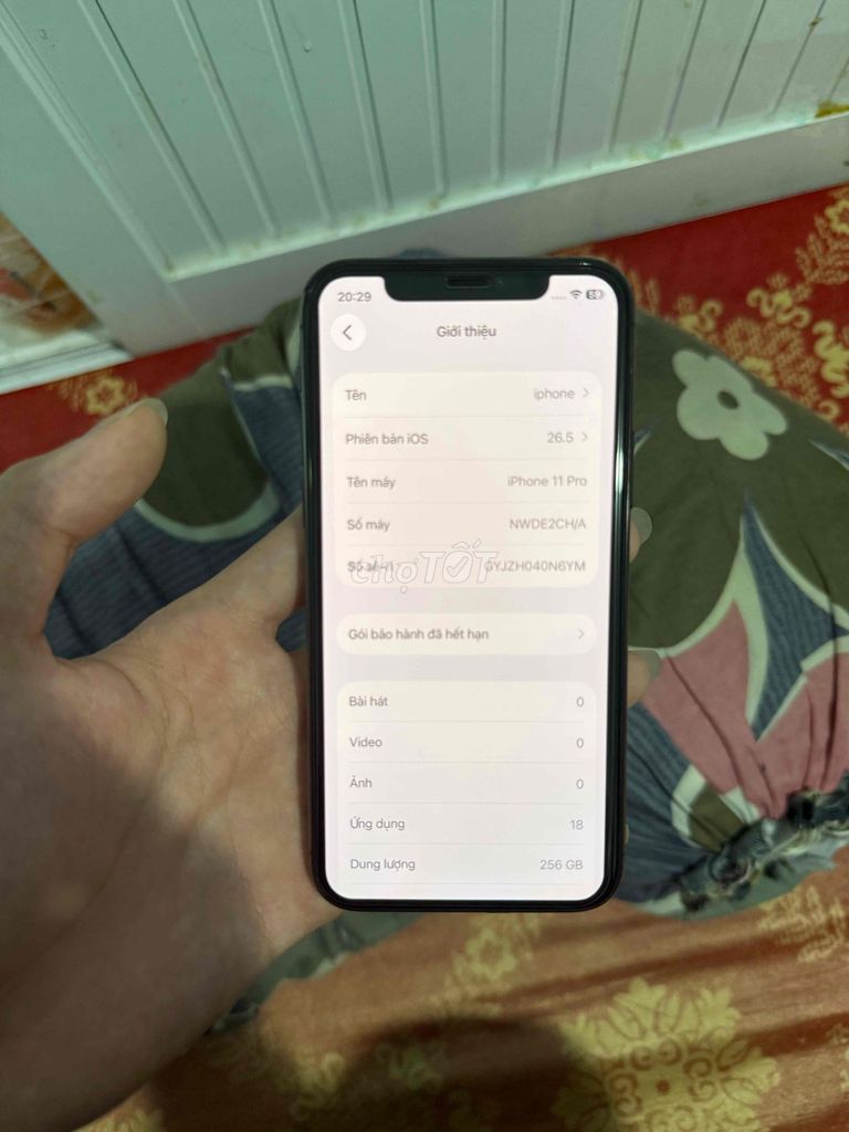 iPhone 11 Pro 256GB Xám quốc tế. Mua bán Điện thoại tại Thành phố Mỹ Tho Tiền Giang được đăng bởi Thị Phạm hình 1