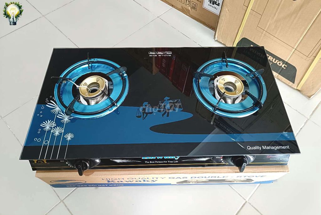 Bếp gas đôi Kawaky mặt kính. Mua bán Bếp, lò, đồ điện nhà bếp tại Thành phố Rạch Giá Kiên Giang được đăng bởi Nhã Đan hình 1