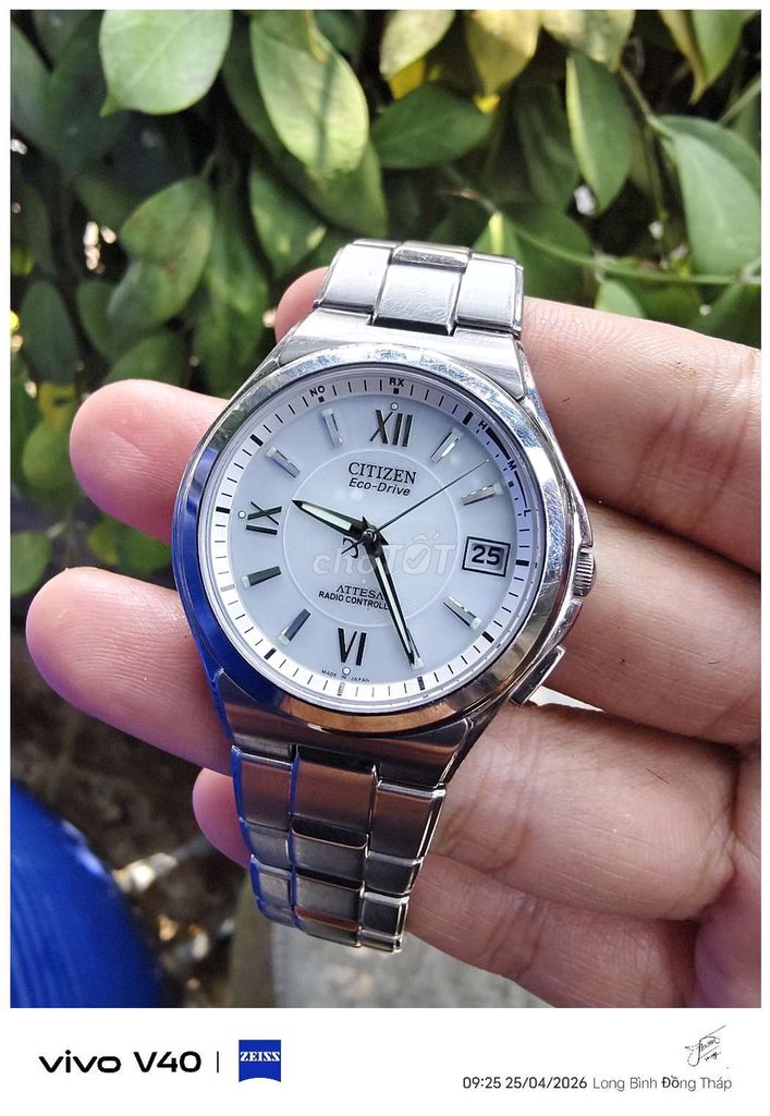 Đồng hồ Citizen Attesa Nam Bạc 38mm. Mua bán Đồng hồ tại Huyện Gò Công Tây Tiền Giang được đăng bởi Tuấn Trung hình 1