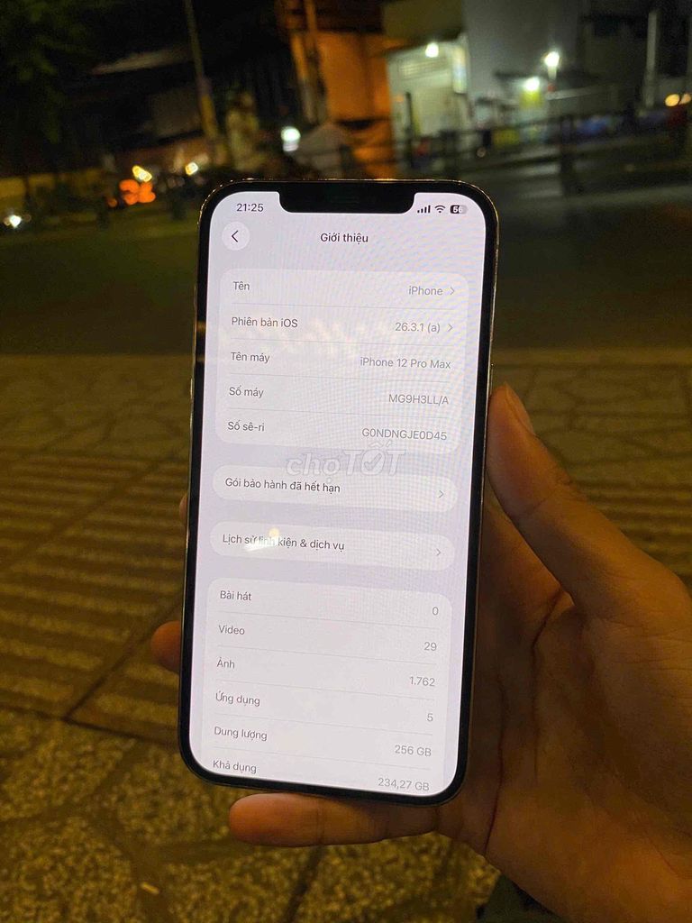 iPhone 12 Pro Max 256GB Quốc Tế. Mua bán Điện thoại tại Quận Bình Thuỷ Cần Thơ được đăng bởi KengBu hình 1