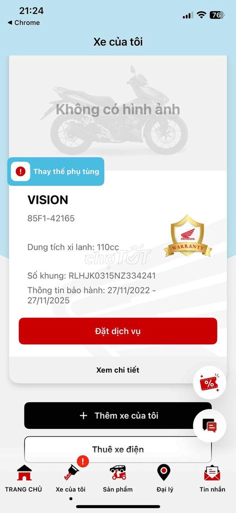 Honda Vision Xanh đậm. Mua bán Xe máy tại Thành phố Phan Rang-Tháp Chàm Ninh Thuận được đăng bởi Khôi hình 4