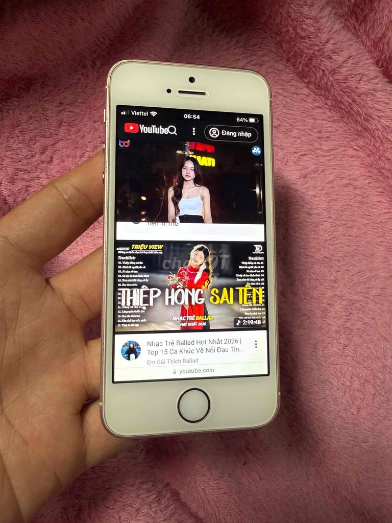 Apple iPhone SE 16GB Vàng hồng Đã sử dụng. Mua bán Điện thoại tại Thành phố Thủ Dầu Một Bình Dương được đăng bởi Hoàng hình 1