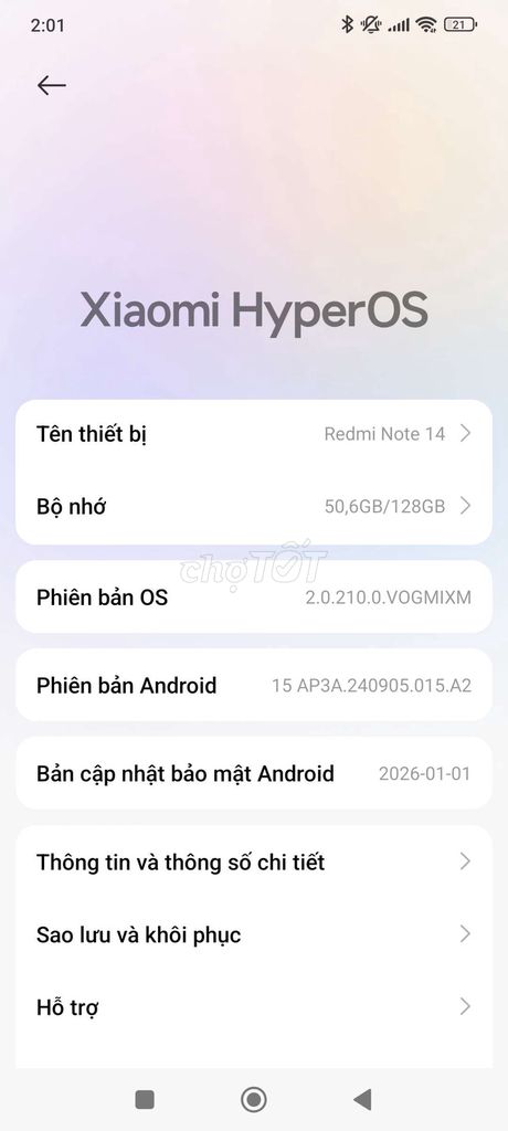 Tôi cần bán redmi note 14 4G máy mới nguyên zin. Mua bán Điện thoại tại Thành phố Thủ Đức Tp Hồ Chí Minh được đăng bởi Minh hình 1