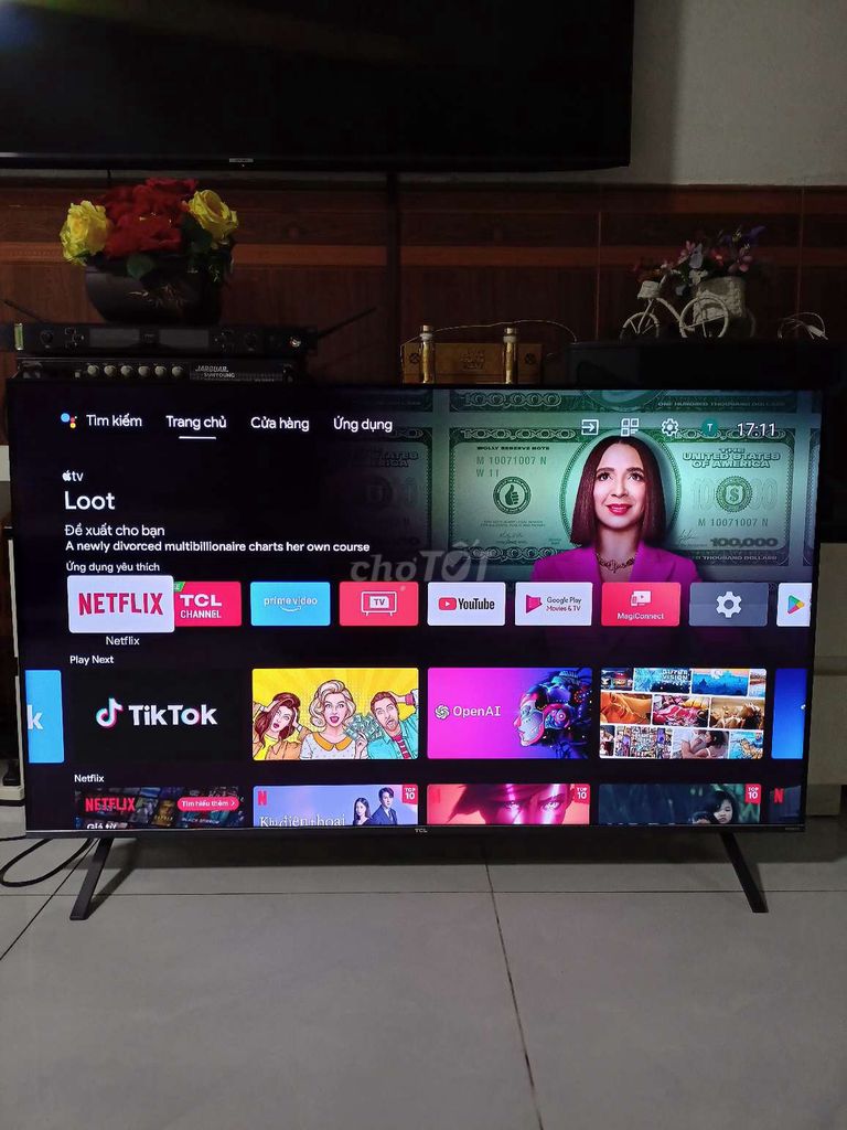 Google tivi Qled TCL 50 inch giọng nói trực tiếp