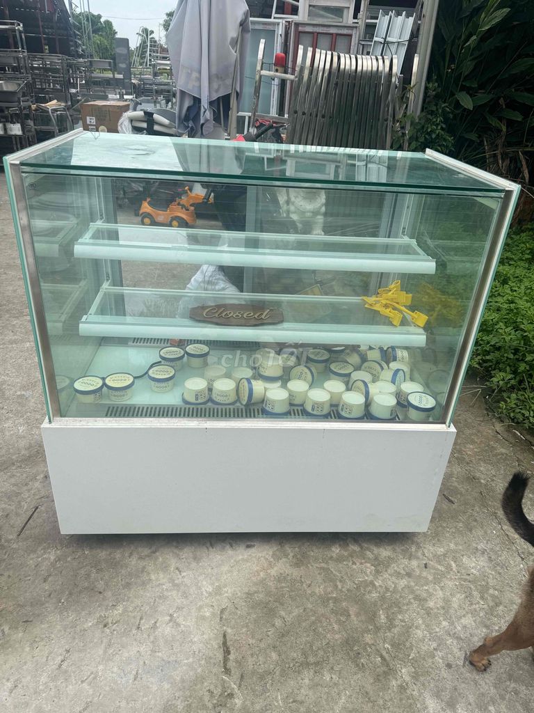 Tủ trưng bày bánh Kính, Kim loại Trắng 2 tầng. Mua bán Bếp, lò, đồ điện nhà bếp tại Huyện Củ Chi Tp Hồ Chí Minh được đăng bởi Duy Nguyên hình 1