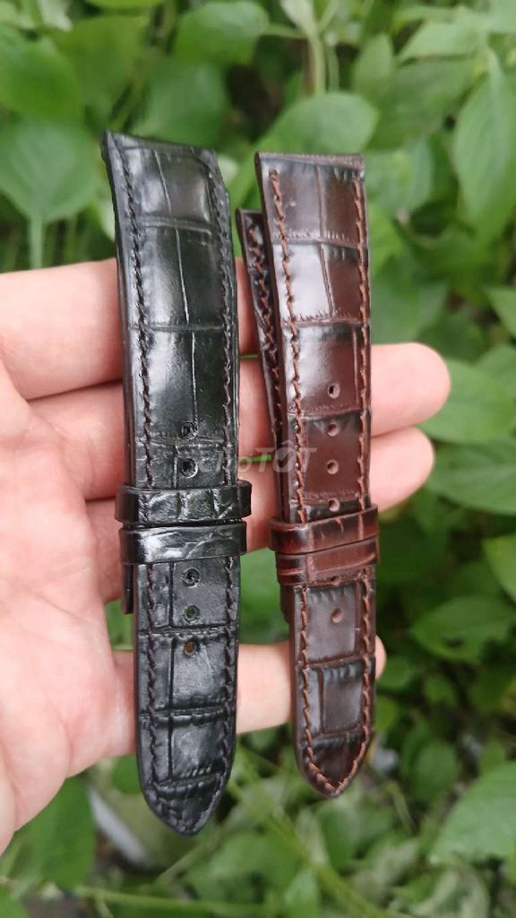 Dây đồng hồ Da cá sấu Da bò 20mm. Mua bán Phụ kiện thời trang khác tại Huyện Tam Bình Vĩnh Long được đăng bởi Thiên Phước hình 1