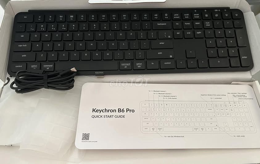 Bàn phím Keychron B6 Pro Ultra - Slim Wireless Đen. Mua bán Phụ kiện (Màn hình, Chuột...) tại Quận Bình Thạnh Tp Hồ Chí Minh được đăng bởi Chị Ngân hình 1