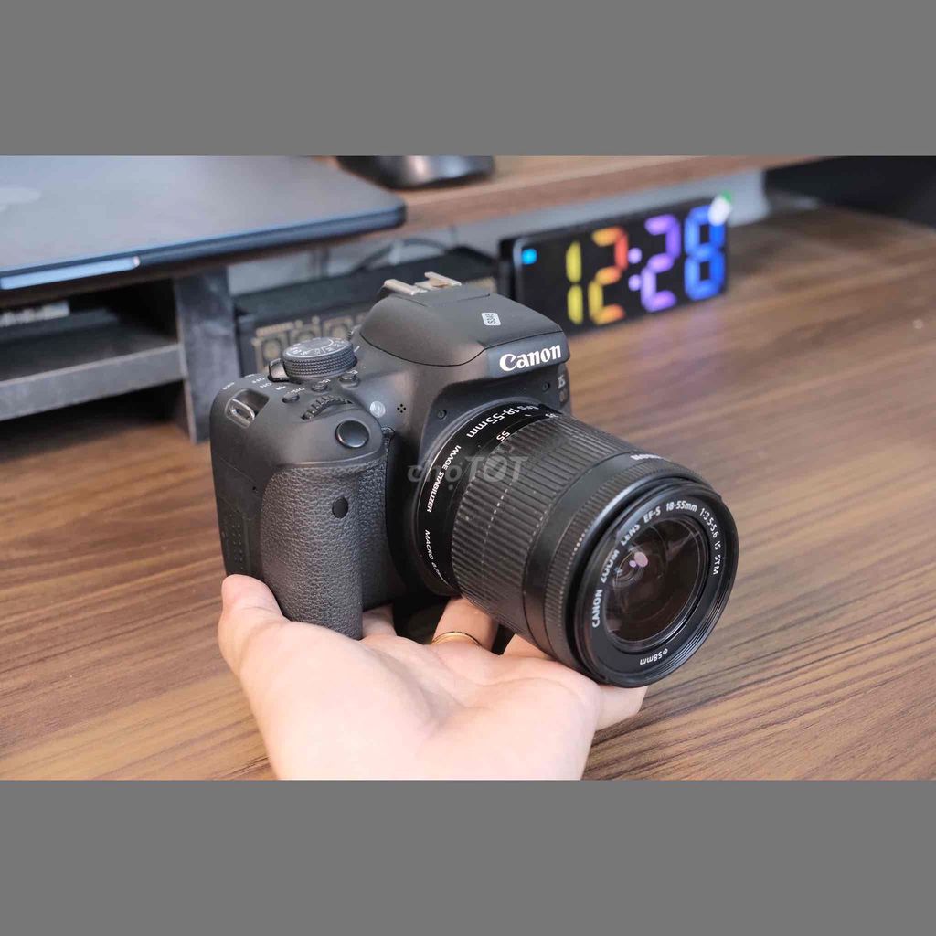 Máy ảnh Canon 750D kèm lens 18-55mm STM. Mua bán Máy ảnh, Máy quay tại Huyện Thống Nhất Đồng Nai được đăng bởi Babybun hình 1