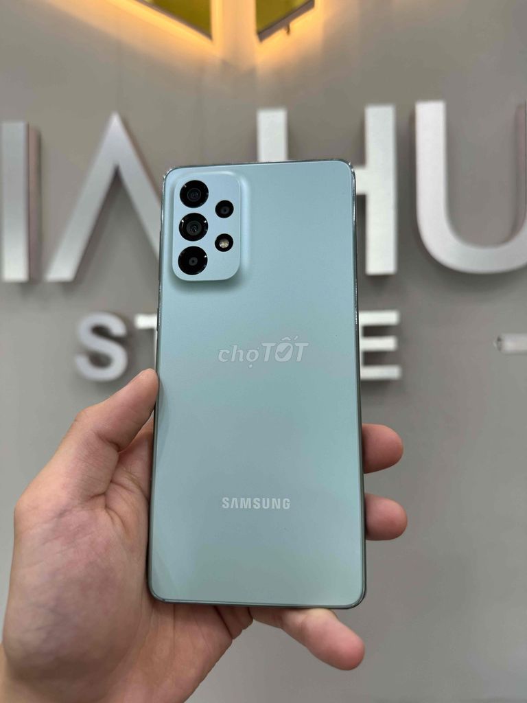 Samsung Galaxy A73 5G 128GB Xanh bạc hà 5G. Mua bán Điện thoại tại Quận 8 Tp Hồ Chí Minh được đăng bởi Trọng Nhân hình 1