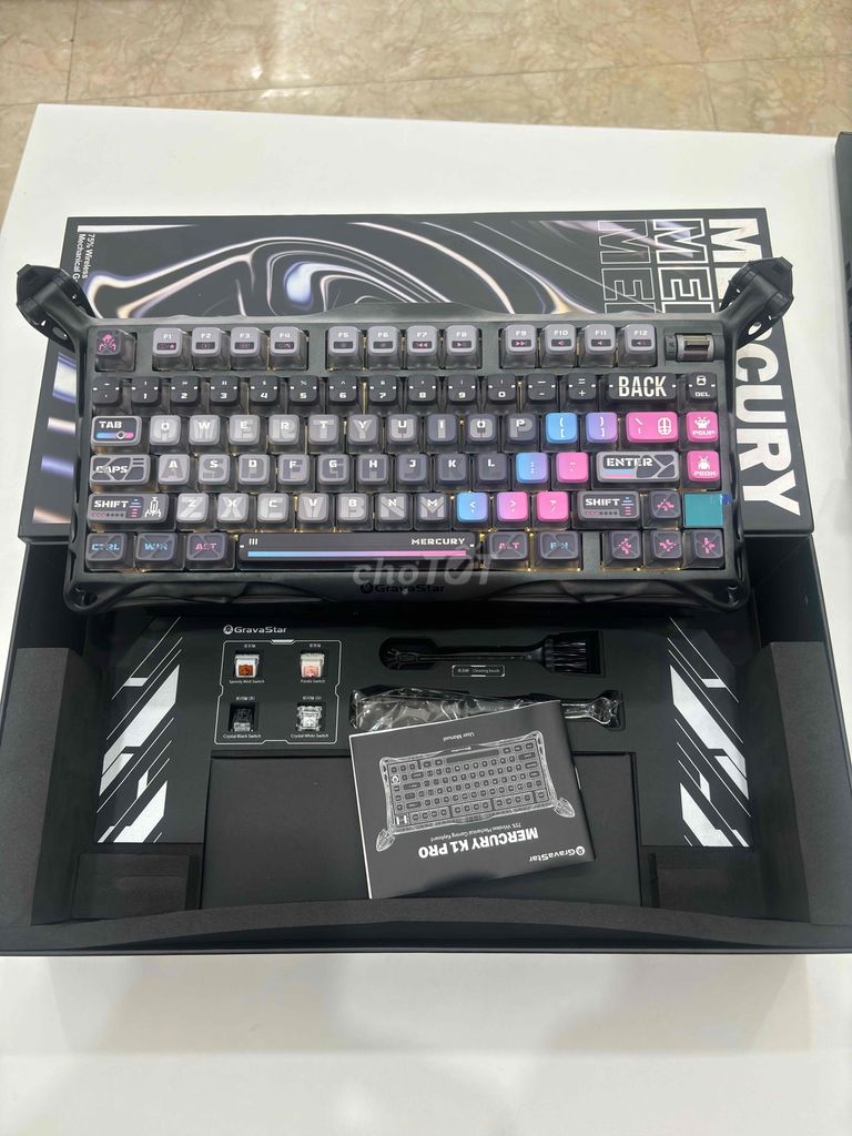Bàn phím cơ Gravastar Mercury K1 Pro RGB. Mua bán Phụ kiện (Màn hình, Chuột...) tại Quận Đống Đa Hà Nội được đăng bởi Phạm Duy Đức hình 1