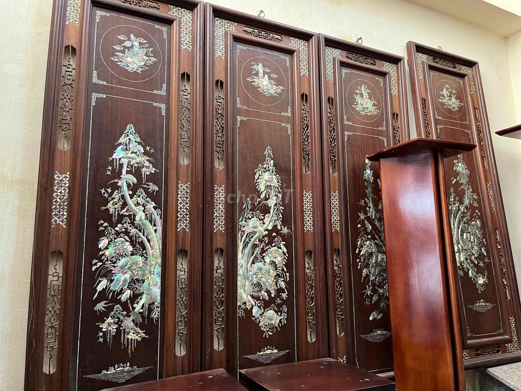 Tranh treo tường gỗ Tứ quý. Mua bán Đồ sưu tầm, đồ cổ tại Huyện Kiến Xương Thái Bình được đăng bởi si hai hình 1