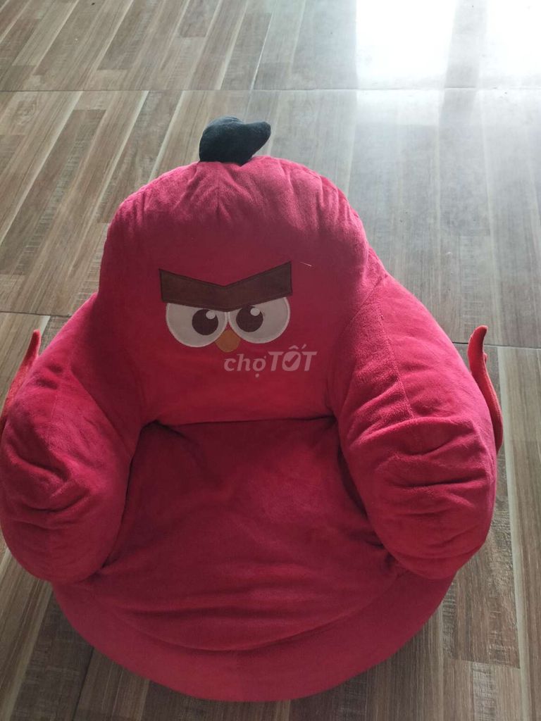 Ghế lười Angry Birds đỏ vải unisex. Mua bán Bàn ghế tại Quận 6 Tp Hồ Chí Minh được đăng bởi Kim Thủy hình 1