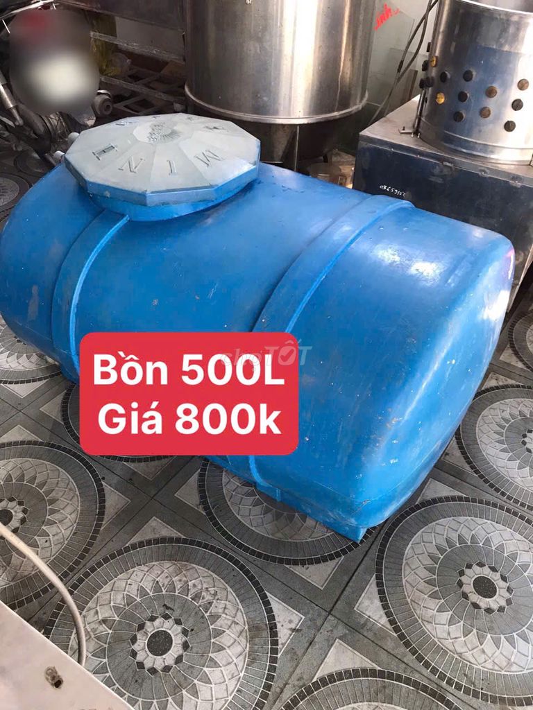 Bồn chứa nước Nhựa 500L Xanh. Mua bán Nội thất, đồ gia dụng khác tại Thành phố Biên Hòa Đồng Nai được đăng bởi Hạnh Phạm hình 1