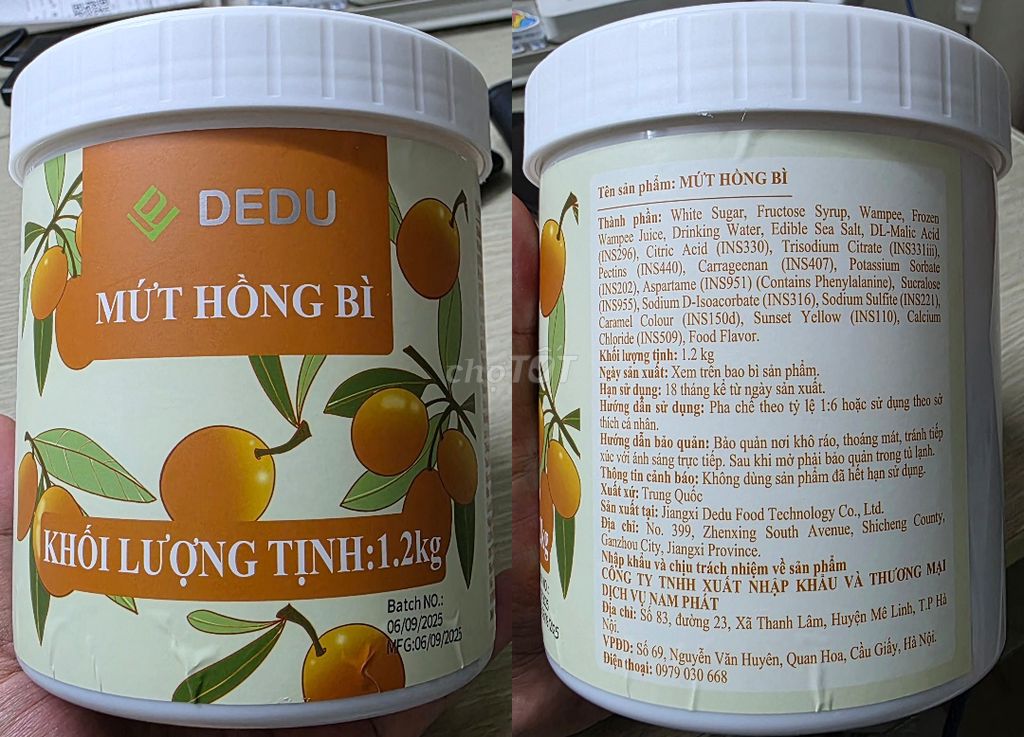 Mứt Hồng bì Dedu 1.2kg, Nestle Coffee mate 453g. Mua bán Đồ ăn, thực phẩm và các loại khác tại Quận Thanh Xuân Hà Nội được đăng bởi Nguyễn Tuấn Anh hình 1