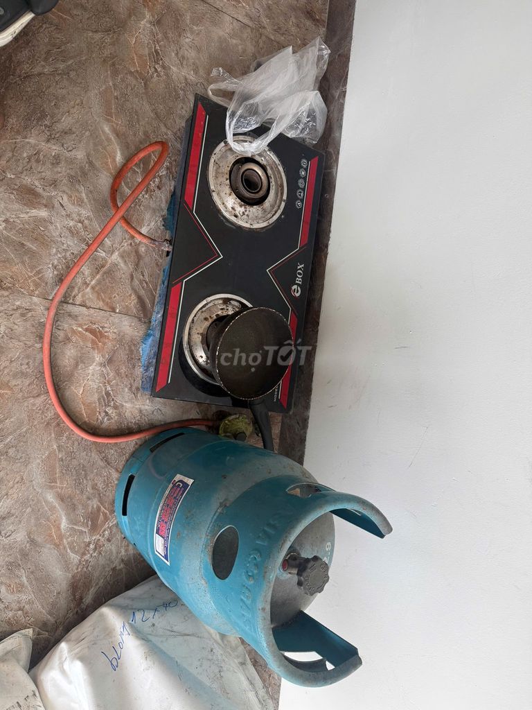 Bếp ga đôi EBOX + Bình ga + Chảo chống dính. Mua bán Bếp, lò, đồ điện nhà bếp tại Quận Long Biên Hà Nội được đăng bởi Tên chưa cung cấp hình 1