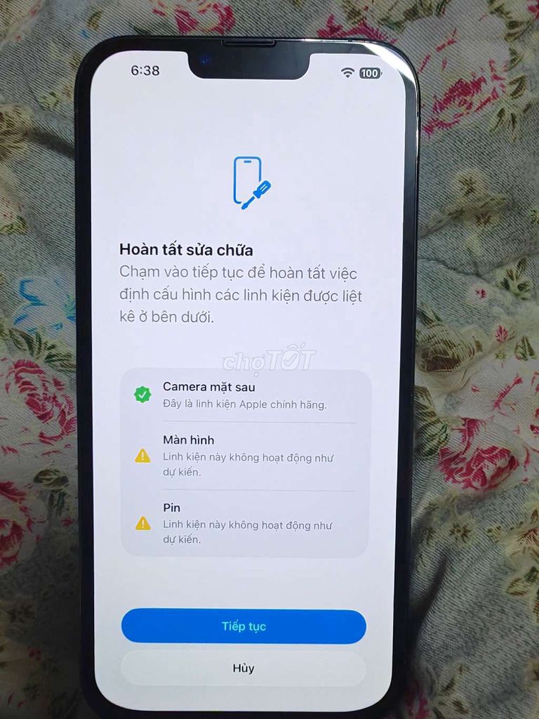 Apple iPhone 13 Pro Max 128GB Xanh Thay màn pin. Mua bán Điện thoại tại Quận Cái Răng Cần Thơ được đăng bởi Nguyễn Thành Trung hình 1