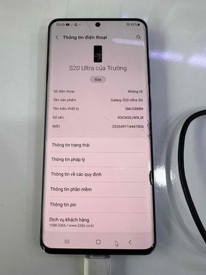 S20ult 5G 12/256 hư màn hình main zin full cn. Mua bán Điện thoại tại Huyện Hóc Môn Tp Hồ Chí Minh được đăng bởi Trần Kiên Mobile Shop