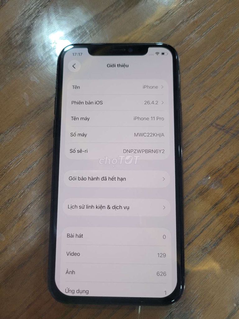 iPhone 11 Pro Xám lỗi màn hình. Mua bán Điện thoại tại Thành phố Thủ Đức Tp Hồ Chí Minh được đăng bởi Tấn Nguyễn hình 1