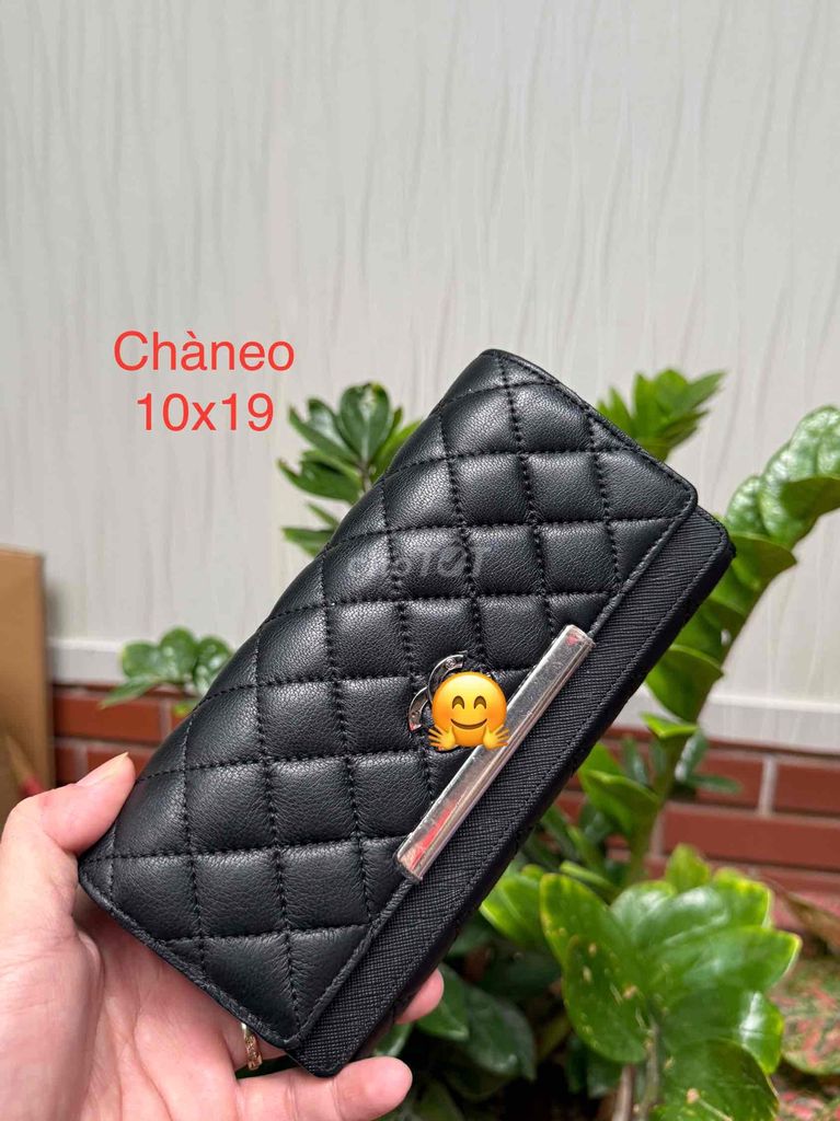 Ví da thật cực sang hiệu chanel