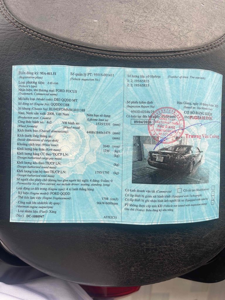 Ford Focus 2008 - 110000 km. Mua bán Ô tô tại Quận Ninh Kiều Cần Thơ được đăng bởi nguyen van tai hình 12