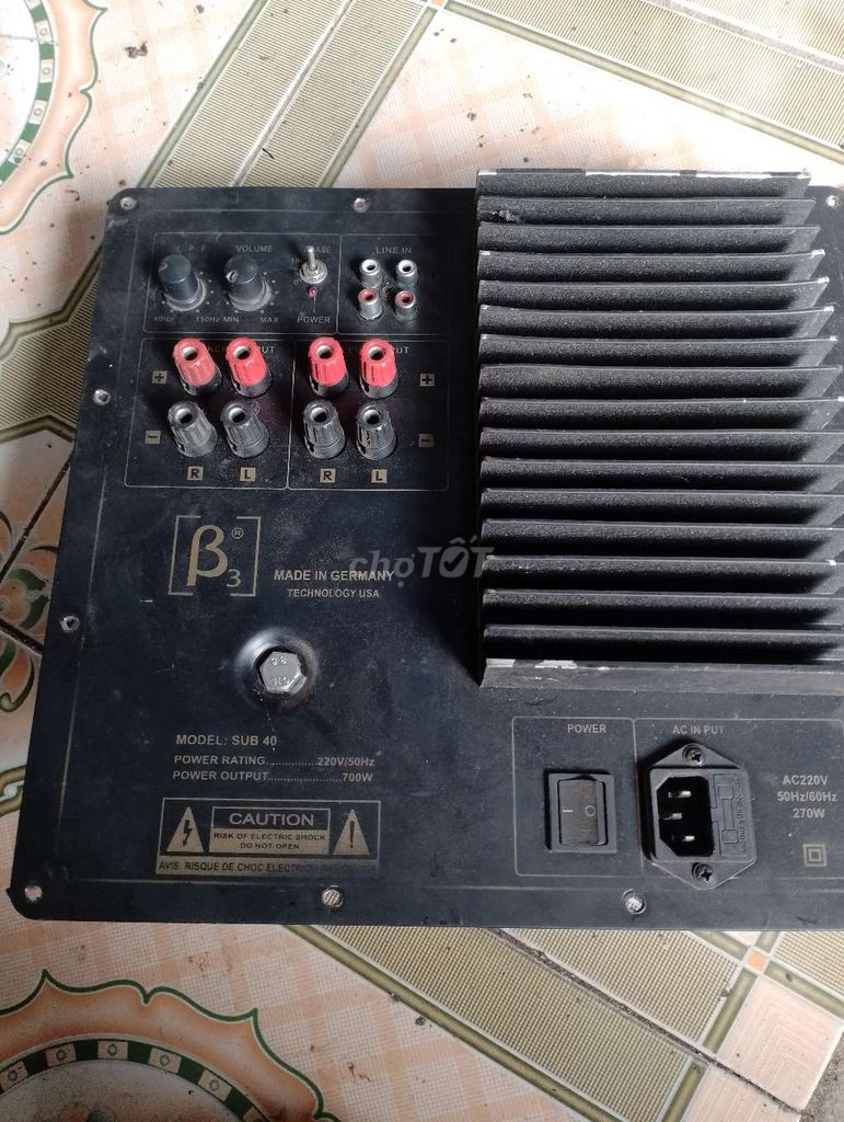 Loa siêu trầm B3 SUB 40 Đen. Mua bán Tivi, Âm thanh tại Huyện Vĩnh Bảo Hải Phòng được đăng bởi hung lh hình 1