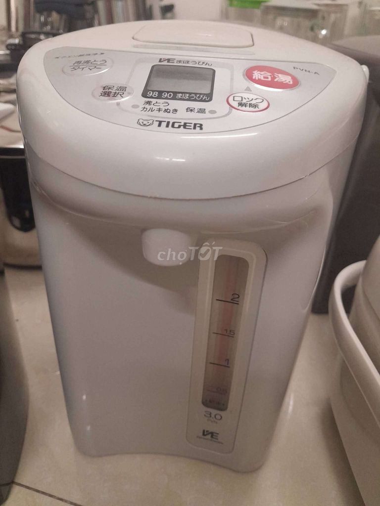 Bình thủy điện Tiger PVN-A 3 lít Trắng. Mua bán Bếp, lò, đồ điện nhà bếp tại Quận Hải An Hải Phòng được đăng bởi Anh Nguyen hình 1