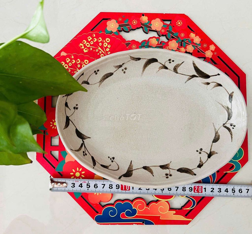 ​Đĩa Oval gốm Nhật Tachikichi men rạn. Mua bán Dụng cụ nhà bếp tại Quận 6 Tp Hồ Chí Minh được đăng bởi Daivan hình 1