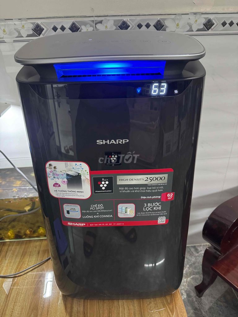 Máy lọc không khí Sharp FP-J80EV-H Đen. Mua bán Nội thất, đồ gia dụng khác tại Thành phố Biên Hòa Đồng Nai được đăng bởi Hòa Quốc  hình 1