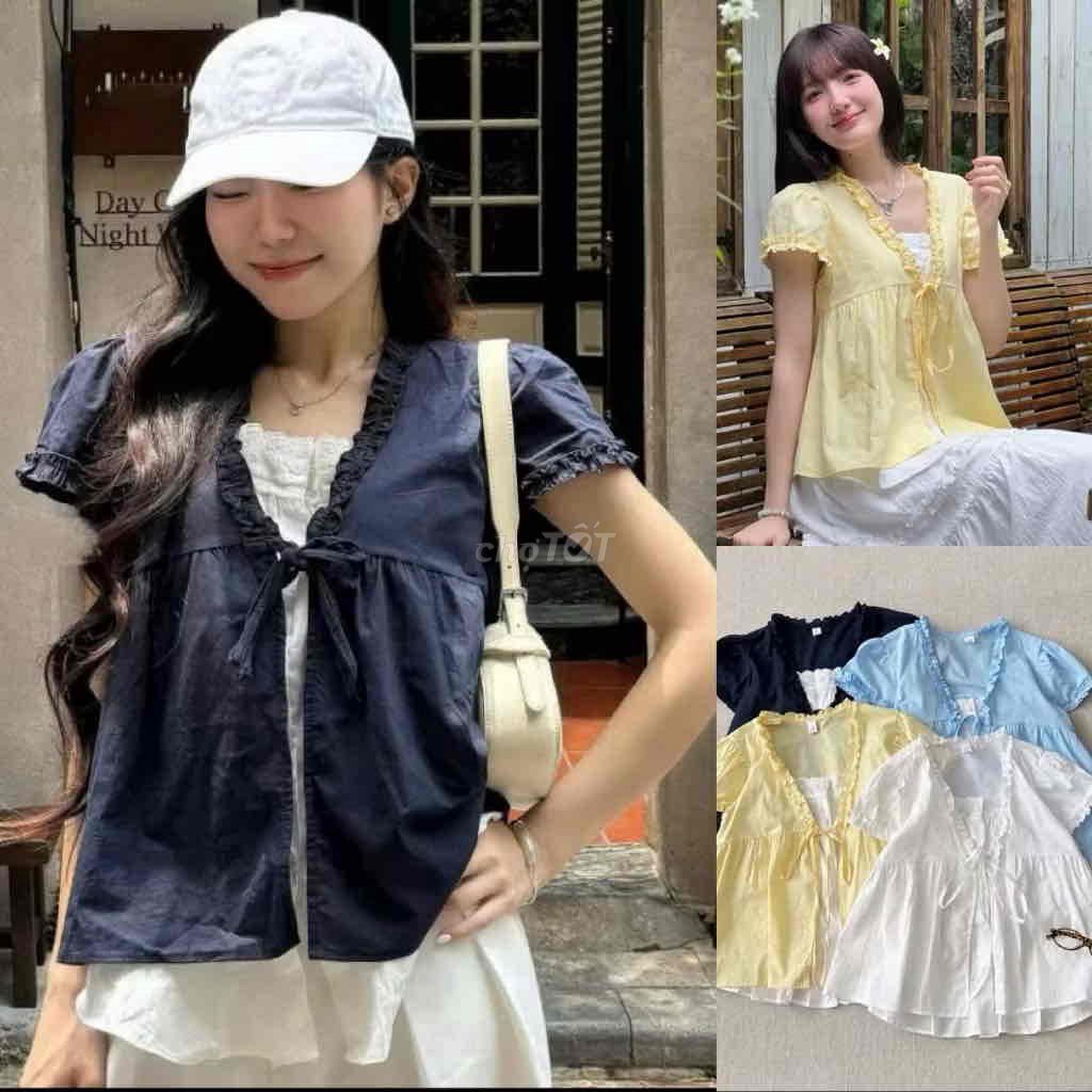 áo babydoll màu xanh dương. Mua bán Quần áo tại Quận Cầu Giấy Hà Nội được đăng bởi Nhi Trần hình 1