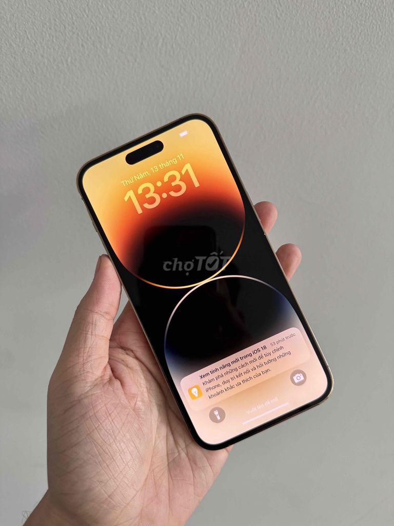 14Pro gold Quốc Tế 128gb Zin Áp Đẹp keng🍏. Mua bán Điện thoại tại Thành phố Sa Đéc Đồng Tháp được đăng bởi Hải hình 1