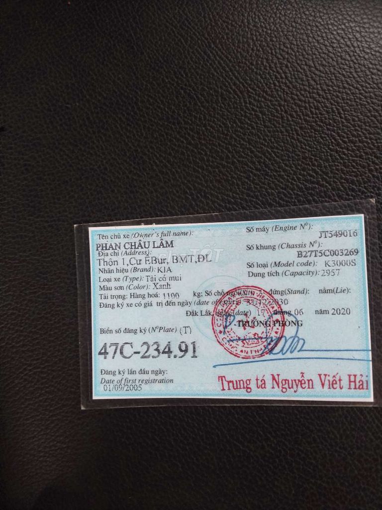 KIA K3000S 2005. Mua bán Xe tải, xe ben tại Thành phố Buôn Ma Thuột Đắk Lắk được đăng bởi Gap a tuyen hình 4