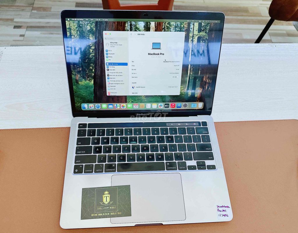 Apple Macbook Pro M1 8GB/256GB Gray 99% mới. Mua bán Laptop tại Quận Hải Châu Đà Nẵng được đăng bởi TUẤN LUXURY MOBILE ĐÀ NẴNG hình 1