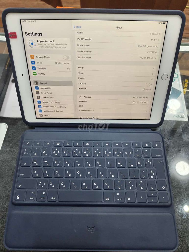 iPad Gen 7 kèm bàn phím 99.9%. Mua bán Máy tính bảng tại Thành phố Buôn Ma Thuột Đắk Lắk được đăng bởi MNmobile hình 1