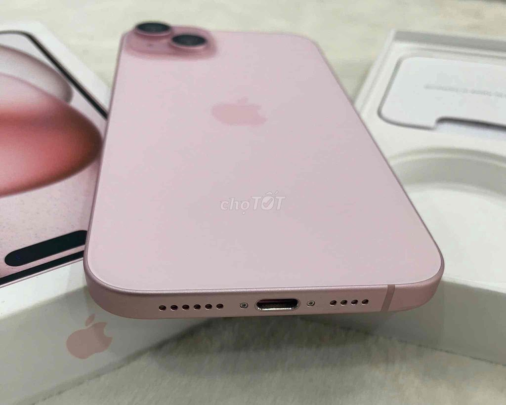 iphone 15 Plus 128gb hồng zin fullbox còn BH TGDĐ