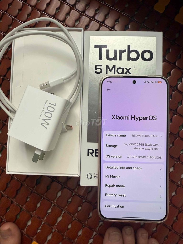 Xiaomi Redmi Turbo 5 Max 256GB Trắng. Mua bán Điện thoại tại Quận Cẩm Lệ Đà Nẵng được đăng bởi Tí Nị hình 1