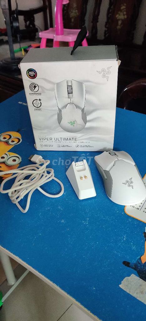 Chuột Razer Viper Ultimate Mecury White