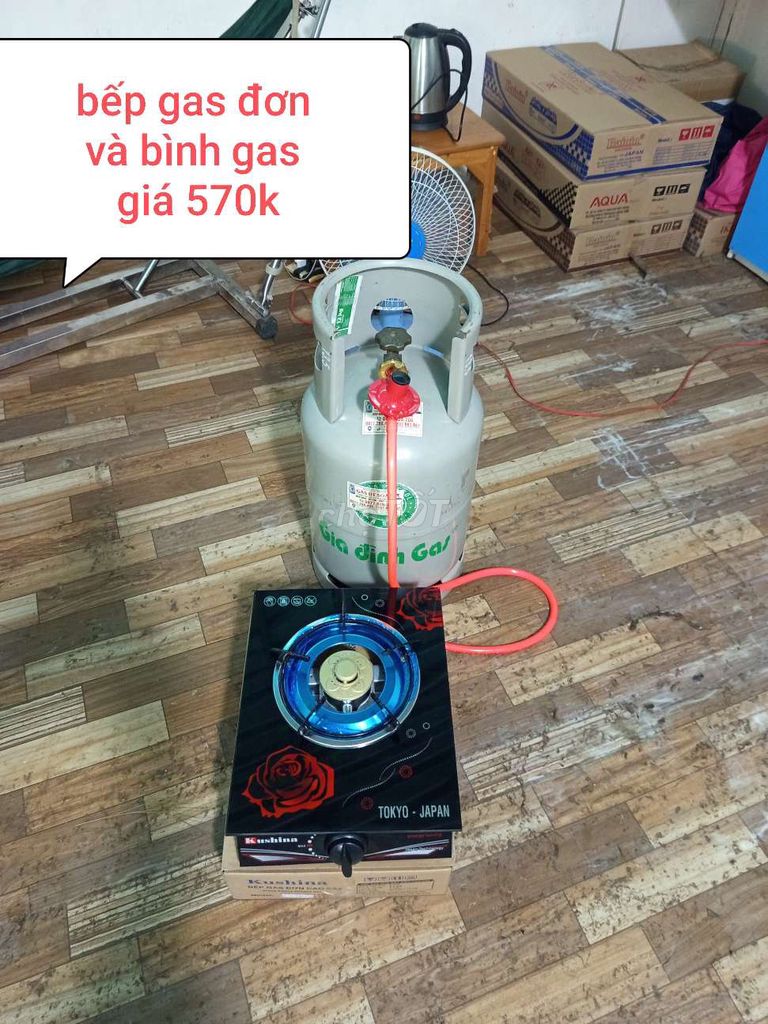 Bếp và bình gas như hình giá 570k