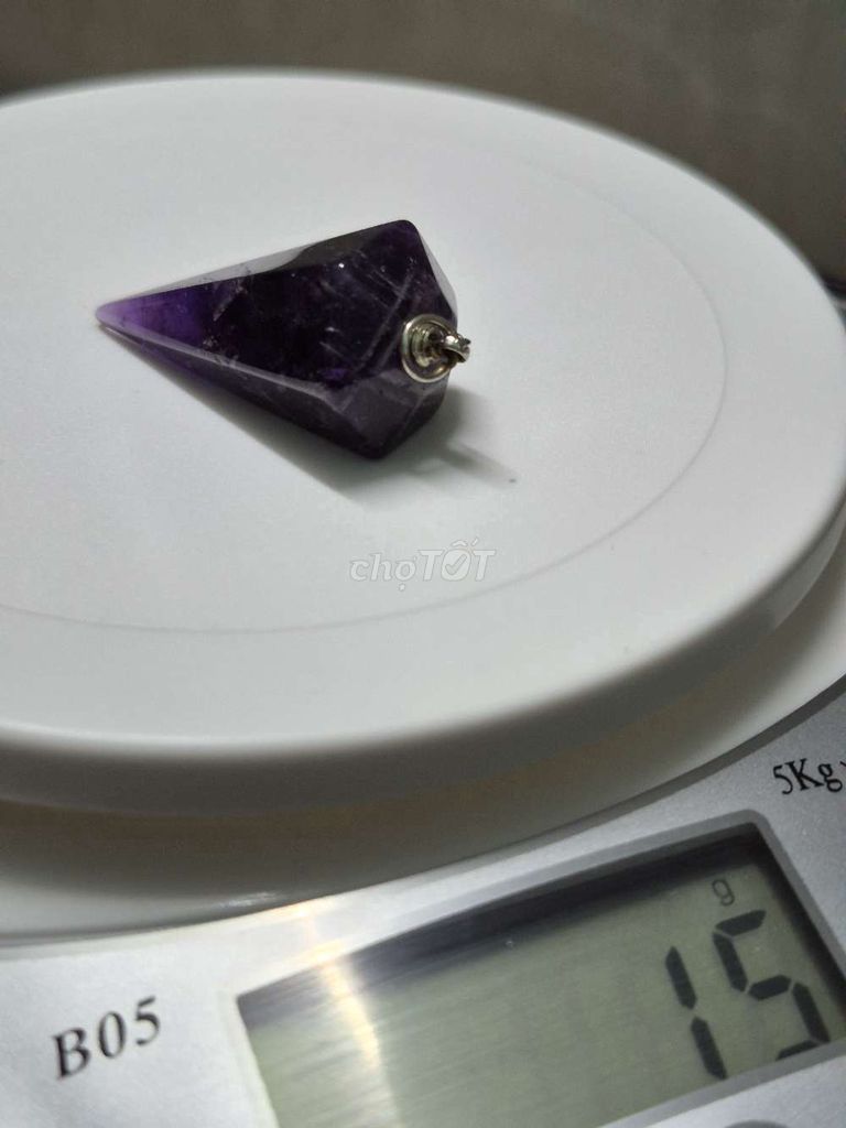 Con lắc cảm xạ Thạch anh tím 15g. Mua bán Đồ sưu tầm, đồ cổ tại Quận 10 Tp Hồ Chí Minh được đăng bởi Hoài Duy hình 1