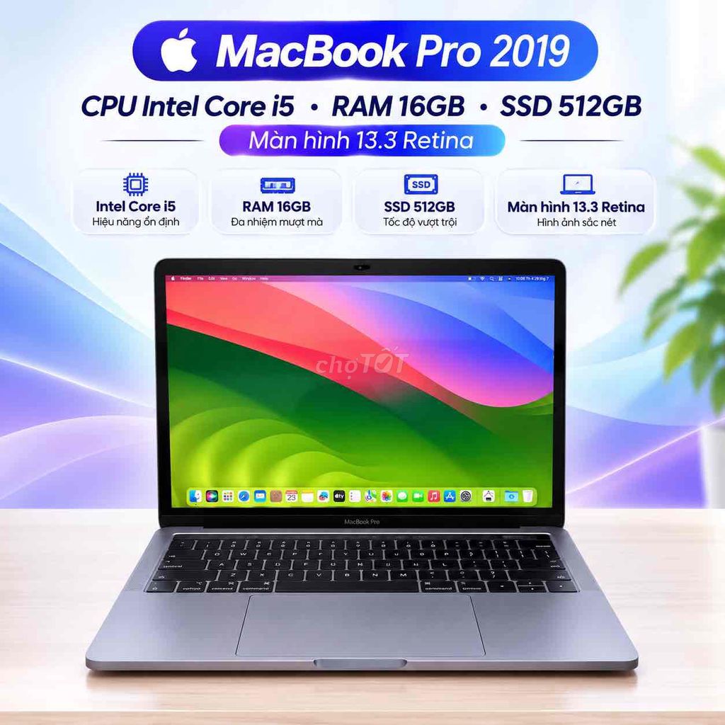 Apple MacBook Pro 2019 i5 13.3 inch 16GB/512GB. Mua bán Laptop tại Thành phố Buôn Ma Thuột Đắk Lắk được đăng bởi HD Store  hình 1