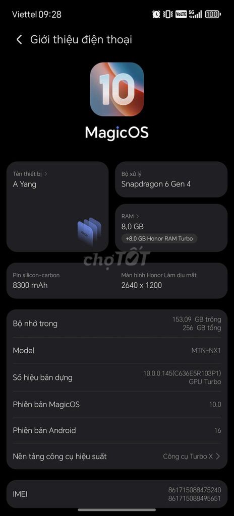 Honor X9d 8GB/256GB Đỏ. Mua bán Điện thoại tại Quận Hoàn Kiếm Hà Nội được đăng bởi Dương Vũ  hình 1