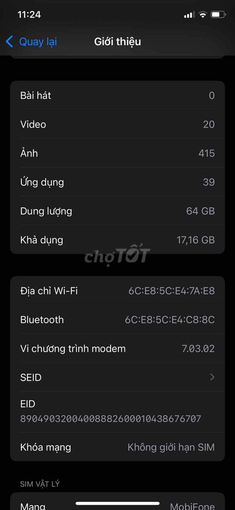 iPhone Xs 64GB Đã sử dụng. Mua bán Điện thoại tại Thành phố Biên Hòa Đồng Nai được đăng bởi TRÂN hình 1